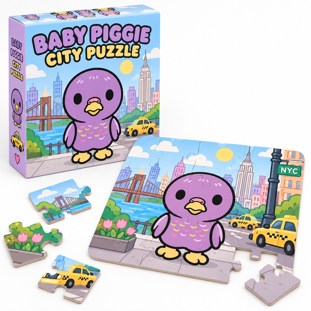 Baby Piggie City Puzzle product render
